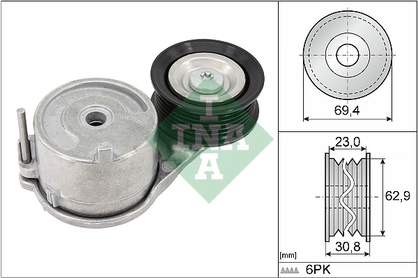 Belt Tensioner, V-ribbed belt